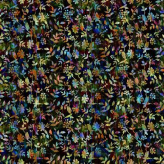 Tissu patchwork multico plante grimpante Halcyon II