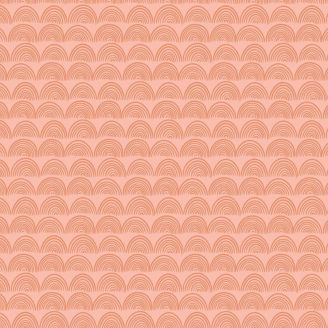 Tissu patchwork rose blush arcs ton sur ton