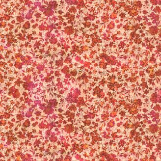 Tissu patchwork rose ombres de fleurs ALLURE