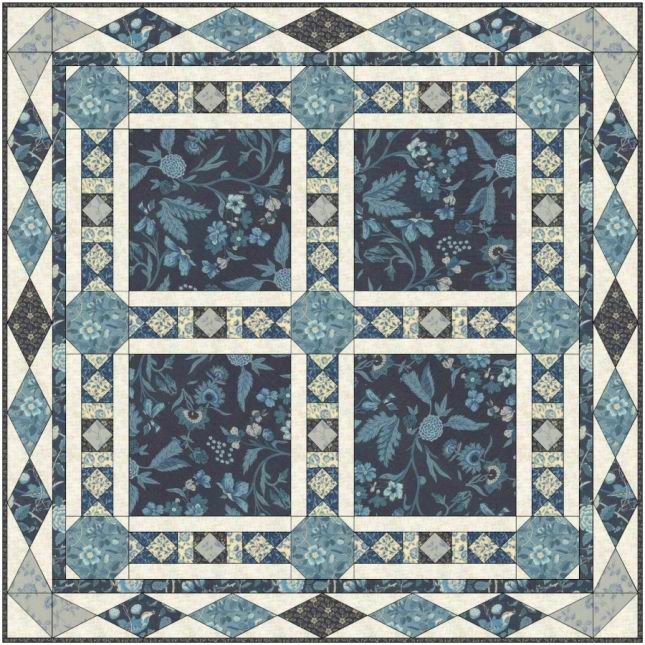 Sacre Bleu (Antoinette) - Kit de patchwork Sacre Bleu (Antoinette) - Kit de patchwork