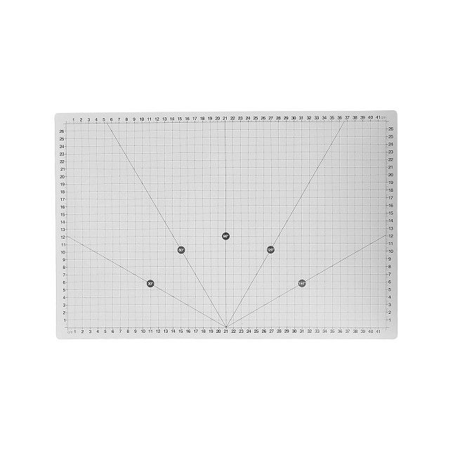 Tapis de découpe Transparent quadrillé 42 x 27 cm (A3) Tapis de découpe Transparent quadrillé 42 x 27 cm (A3)