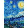 Panneau tissu patchwork style Nuit étoilée de Van Gogh - Starry night Panneau tissu patchwork style Nuit étoilée de Van Gogh - Starry night