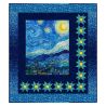 Suggestion de présentation du panneau dans un patchwork avec d'autres tissus de la collection. Suggestion de présentation du panneau dans un patchwork avec d'autres tissus de la collection.