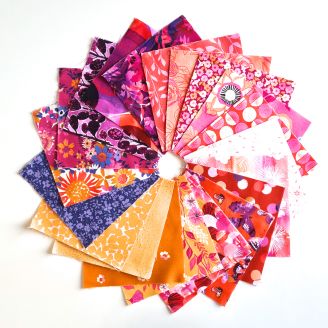 Charm pack de tissus Corail Violet