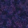 Tissu Batik violet foncé branches ton sur ton Tissu Batik violet foncé branches ton sur ton