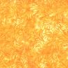 Tissu Batik jaune feuilles stylisées