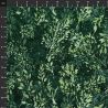 Tissu Batik vert foncé branches ton sur ton