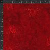 Tissu Batik rouge intense fleurs en pointillés