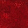 Tissu Batik rouge intense fleurs en pointillés