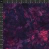 Tissu Batik violet grandes fleurs ton sur ton Tissu Batik violet grandes fleurs ton sur ton