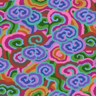 Tissu Philip Jacobs nuages multico Cloud Scrolls PJ138