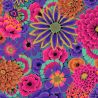 Tissu Kaffe Fassett grandes fleurs Enchanted violet GP172 Tissu Kaffe Fassett grandes fleurs Enchanted violet GP172