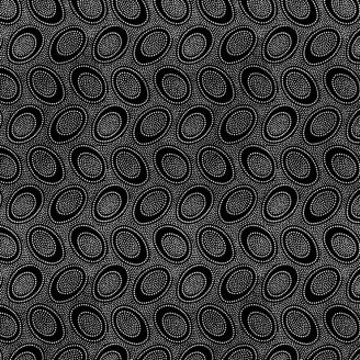 TissuKaffe Fassett ovale aborigène noir GP71