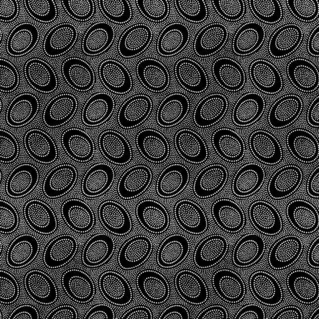 TissuKaffe Fassett ovale aborigène noir GP71 TissuKaffe Fassett ovale aborigène noir GP71