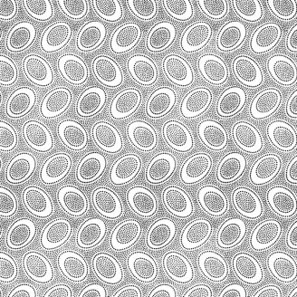 Tissu Kaffe Fassett ovale aborigène blanc GP71