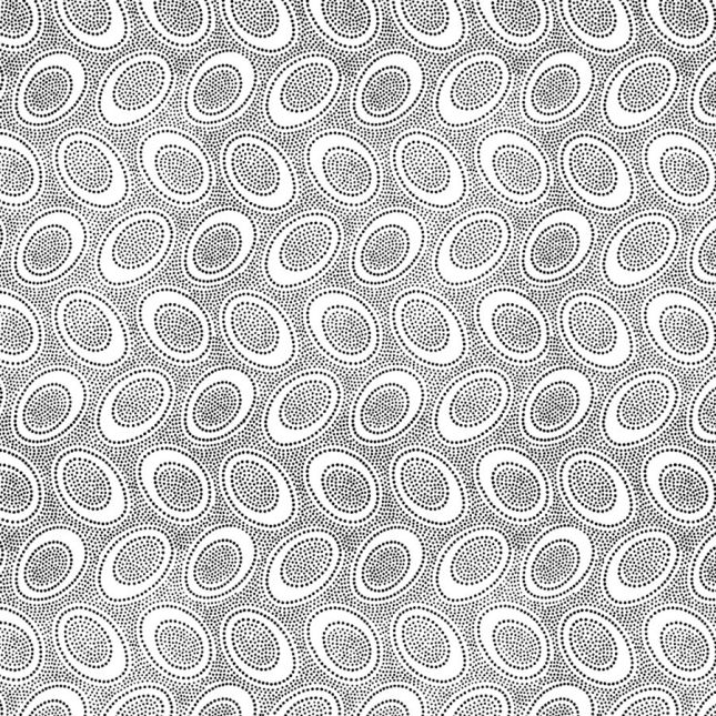 Tissu Kaffe Fassett ovale aborigène blanc GP71 Tissu Kaffe Fassett ovale aborigène blanc GP71
