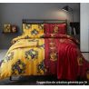 Tissu patchwork Harry Potter blason Poufsouffle jaune Tissu patchwork Harry Potter blason Poufsouffle jaune