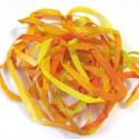 Ruban de soie S.Francis orange/jaune/anis 4mm