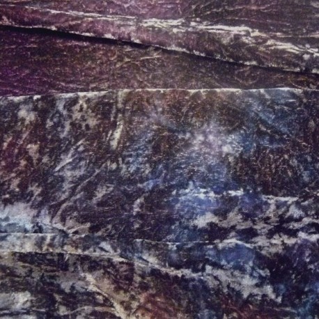 velours teints main anthracite violet